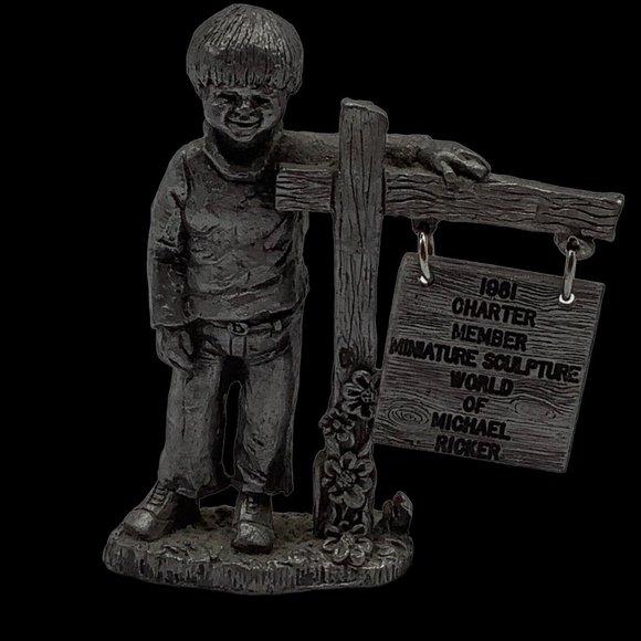 Michael Ritter 1981 Pewter Charter Member Figurine - Picture 2 of 12